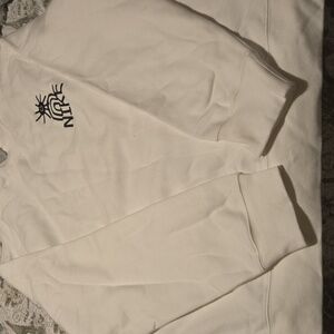 Nike White Crewneck with Black Graphic